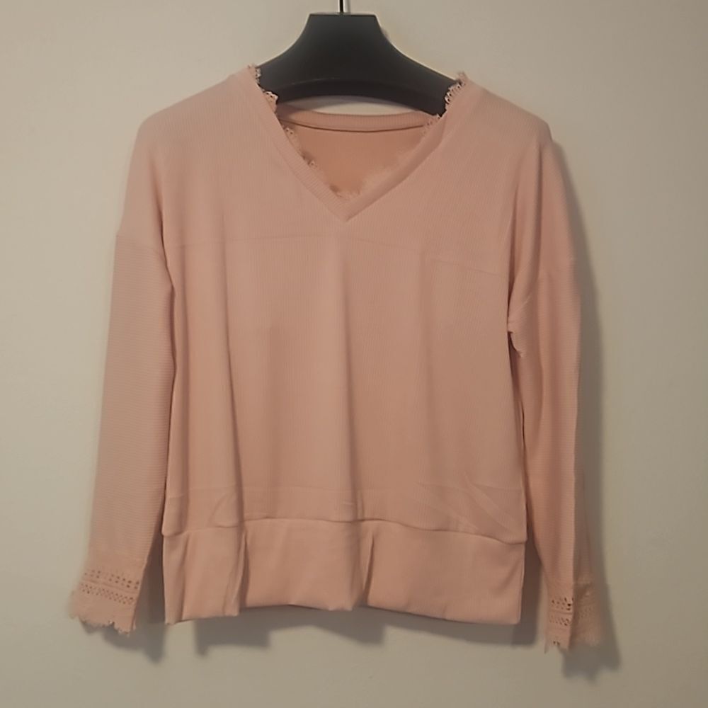 Shewin woman rib top pink new